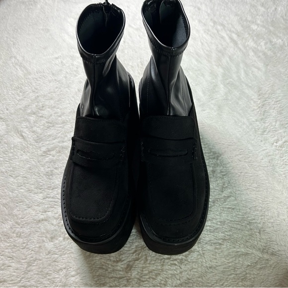 Lemon drop black platform loafers - Picture 3 of 6